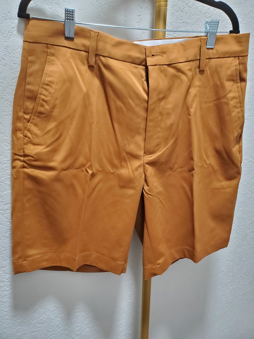 Amazon Essentials Men's Flat Front Shorts in Mustard